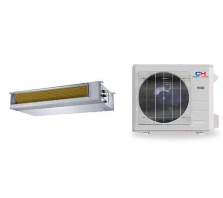 C&H 24K-Btu HS-Slim Ducted 19 SEER2 Mini Split Heat Pump (-13°F) E-Star: 12.5 EER/11 HSPF (R454B)