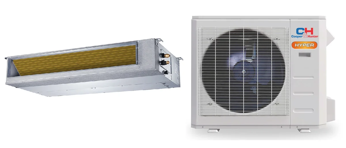 C&H 24K-Btu HS-Slim Ducted 19 SEER2 Mini Split H-Heat Pump (-22&deg;F) E-Star: 12 EER2 / 11.7 HSPF2 (R454B)