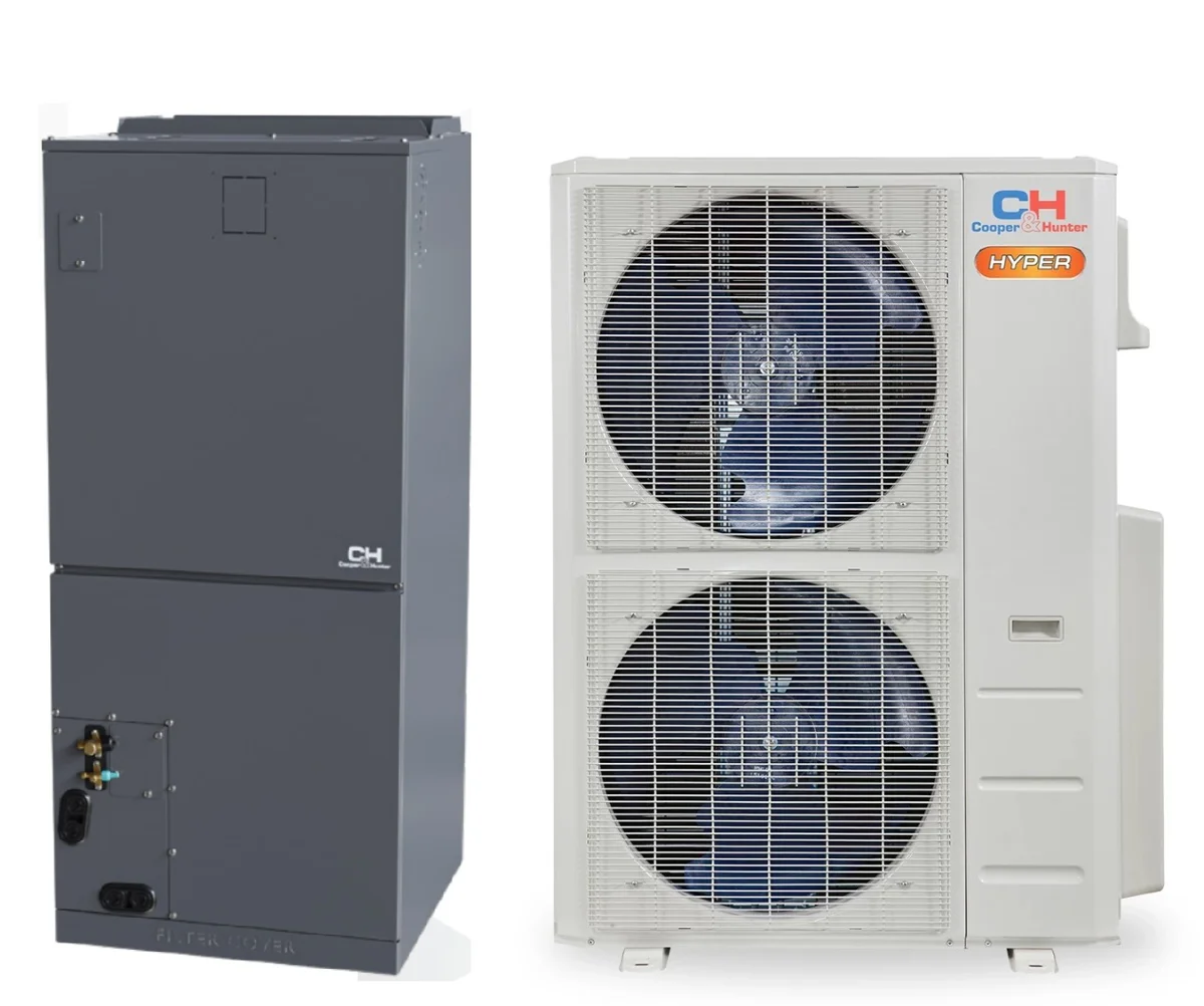 C&H 48K BTU 17 SEER2 Central AHU Hyper Heat Pump (-22&deg;F)