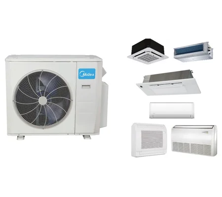 Midea (2-5 Zone) Custom Mini Split AC, H-Heat Pump (-22°F) E-Star 22.4 SEER2/12 EER/9.5 HSPF (R410a)