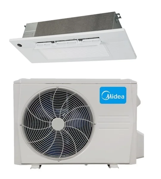 Midea 9K-Btu 24 SEER2 1- Way Cassette Mini Split H-Heat Pump (-22°F) 13 EER/12.4 HSPF (R410a)