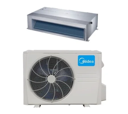 Midea 9K-Btu 20.2 SEER2 Ducted Mini Split H-Heat Pump (-22°F) E-Star: 13.2 EER/12 HSPF (R410a)