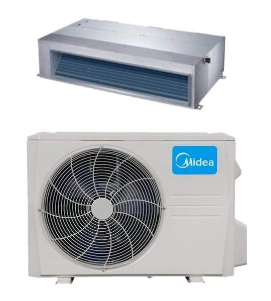 Midea 9K-Btu 20.2 SEER2 Ducted Mini Split H-Heat Pump (-22°F) E-Star: 13.2 EER/12 HSPF (R410a)