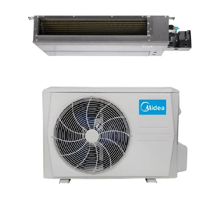 Midea 9K-Btu 19.6 SEER2 Ducted (Mid) Mini Split Heat Pump (-13°F) E-Star: 12.8 EER/11 HSPF (R454B)