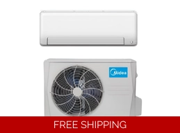Midea 12K-Btu 25.5 SEER2 Mini Split Heat Pump (-13°F) E-Star: 13.1 EER/10.7 HSPF (R454B)