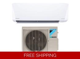 Daikin 12K-Btu 18 SEER2 Mini Split Heat Pump (5°F) 8.5 EER/9 HSPF (R32)