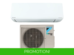 Daikin 18K-BTU 21 SEER2 Mini Split Cooling & Heating (5°F), E-Star: 12 EER/9.6 HSPF (R32)