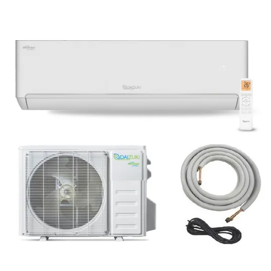 Daizuki 12K-Btu 25 SEER2 Mini Split H-Heat Pump AC (-22°F) Wifi: 14 EER/10.5 HSPF (R454B)