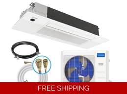 MRCOOL DIY 12K-BTU Cassette Mini Split H-Heat Pump (-22°F) E-Star: 22.2 SEER2/12.5 EER/10.8 HSPF