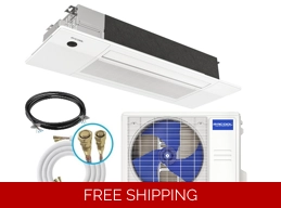 MRCOOL 18K-Btu DIY Cassette Heat Pump Mini Split (-13F) E-Star 21.4 SEER2/12.5 EER/11.5 HSPF (R454B)