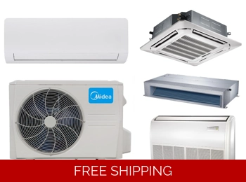 Midea 24000 BTU Custom Mini Split Hyper Heat Pump AC up to