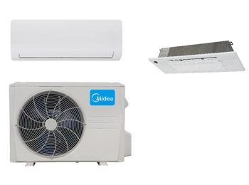 Midea 6K-Btu 26.5 SEER Mini Split 220v H-Heat Pump AC (-22°F) E-Star: 15.8 EER,/13.6 HSPF (R410a)