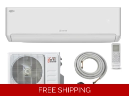 Everwell 115v 12K-Btu 17 SEER2 Mini Split Heat Pump AC (5°F) 9.5 EER/9.5 HSPF (R32)