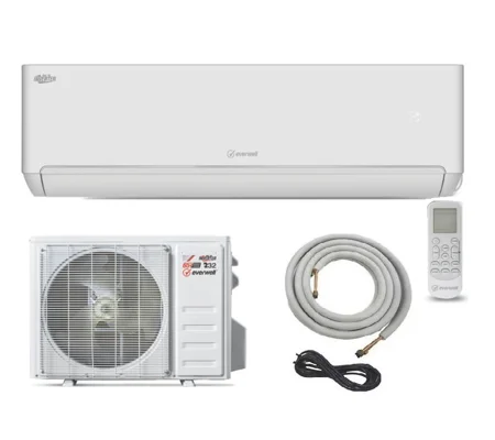 Everwell 115v 12K-Btu 17 SEER2 Mini Split Heat Pump AC (5°F) 9.5 EER/9.5 HSPF (R32)