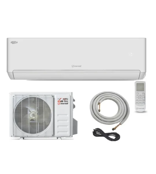 Everwell Mini Splits (5°F) Heat Pumps with 10' Kits (R32)- Mix & Match BTU - (Buy 68 or More)