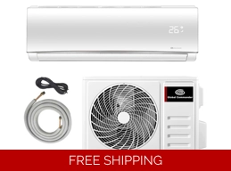 GC 24K-Btu 18 SEER2 Mini Split Heat Pump (-4°F) 9 EER/7.8 HSPF (R410a)