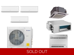 3 Zone 21 SEER2 |-21F, 11.8 EER, 9 HSPF, E-Star| Gree Tri Zone Ductless Mini Split Heat Pump AC