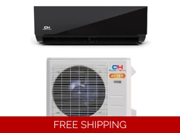 C&H 24K-Btu 22.3 SEER2 Mini Split H-Heat Pump (-22°F) Wifi, E-Star: 12.5 EER/13.3 HSPF (R454B)