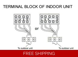 Indoor Wiring Terminal For Ductless Mini Split Wall Mount Indoor Unit