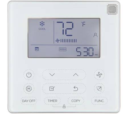 Deluxe Wired Thermostat Programmable for Midea Mini Split Systems