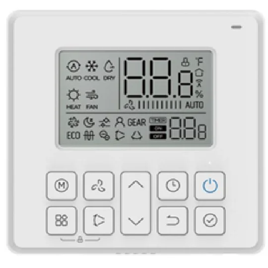 Standard Wall Thermostat with Timer Function for Midea Mini Split Systems