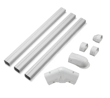 3 inch ABS Line Cover for Mini Split Systems, Extendable for Longer Pipes - Weather & UV Resistant