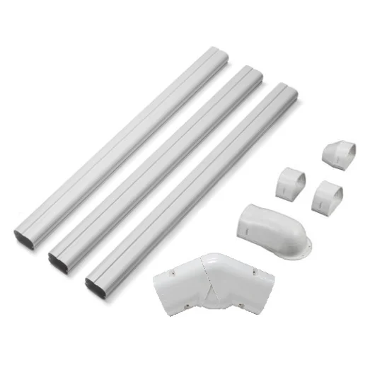 3 inch ABS Line Cover for Mini Splits, Extendable for Longer Pipes - Weather & UV Resistant