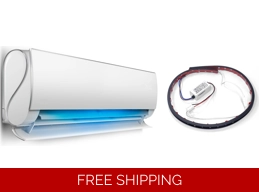 Clean-Air AC Mini Split UV Light - Easy to Install in Ductless Units, Ducted, Cassette and Consoles