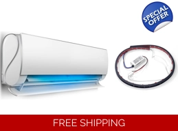 Clean-Air AC Mini Split UV Light - Easy to Install in Ductless Units, Ducted, Cassette and Consoles