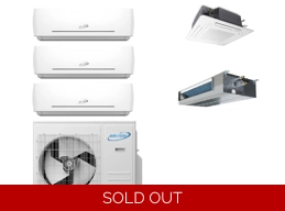 AirCon 3 Zone 22 SEER2 Mini Split AC Heat Pump (-13°F), E-Star: 12.5 EER/9.05 HSPF (R410a)