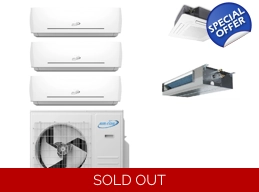 AirCon 3 Zone 22 SEER2 Mini Split AC Heat Pump (..