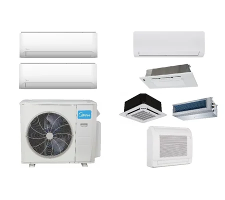 Midea 2-Zone 22.4 SEER2 Mini Split AC H-Heat Pump (-22°F) E-Star: 12 EER/9.5 HSPF (R410a)