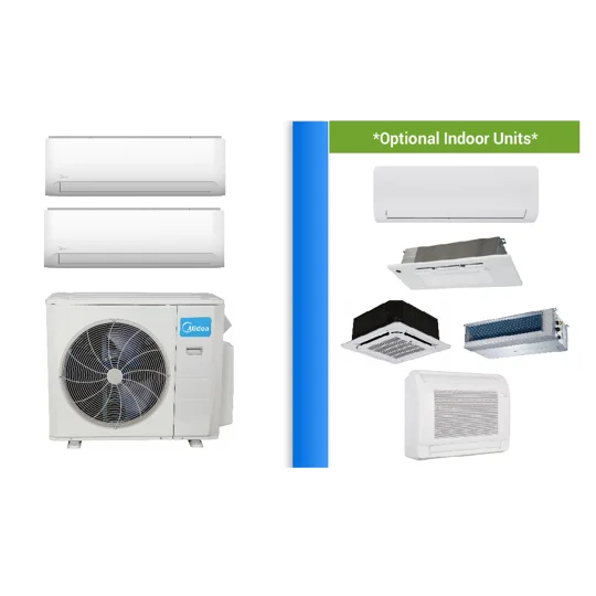 Midea 2-Zone 22.4 SEER2 Mini Split AC H-Heat Pump (-22°F) E-Star: 12 EER/9.5 HSPF (R410a)