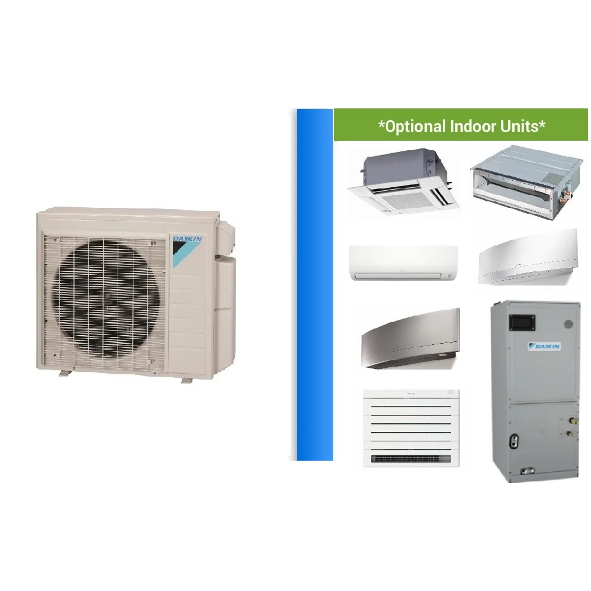 Daikin 4-Zone Ductless Mini Split Heat Pump (5°F)