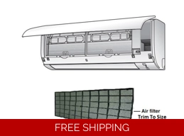 Universal Filter Replacement For Mini Split Air Conditioner Units: Wall, Cassette, Ducted or Floor
