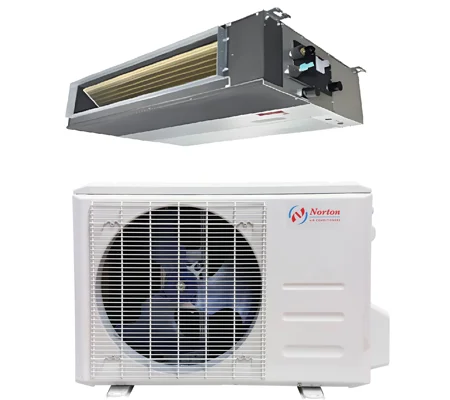 Norton 18K-Btu 18.5 SEER2 Slim Ducted Mini Split Heat Pump (-13°F) E-Star: 11.7 EER/9.2 HSPF (R410a)