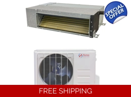 Norton 12K-Btu 19 SEER2 Slim Ducted Mini Split Heat Pump (-13°F), E-Star: 11.7 EER/10 HSPF (R410a)