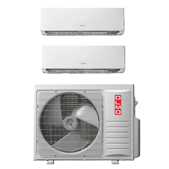 OLMO 2-Zone Custom Mini Split AC Heat Pump (-13°F) WIFI, E-Star: 22 SEER2/13.3 EER/10 HSPF (R454B)