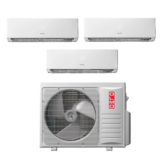 OLMO 3-Zone Custom Mini Split AC Heat Pump (-13°F) WIFI, E-Star: 23 SEER2/12.85 EER/10 HSPF (R454B)