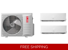 OLMO Custom (2-4) Multi-Room Split Heat Pump (-13°F) E-Star: 21 SEER2/12.5 EER/9.5 HSPF (R410a)