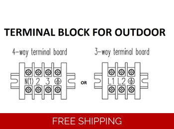 Terminal Mini Split Ac Electrical Connection Outdoor Terminal Block
