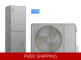 C&H 18K-Btu 19 SEER2 Central-AHU X-TREME H-Heat Pump (-22°F) Wifi, E-Star: 12.5 EER/10 HSPF (R454B)