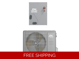 C&H 18K-Btu Cased Coil Mini Split AC X-TREME H-Heat Pump (-22°F) E-Star 16.1 SEER2/11.7 EER/9.5 HSPF