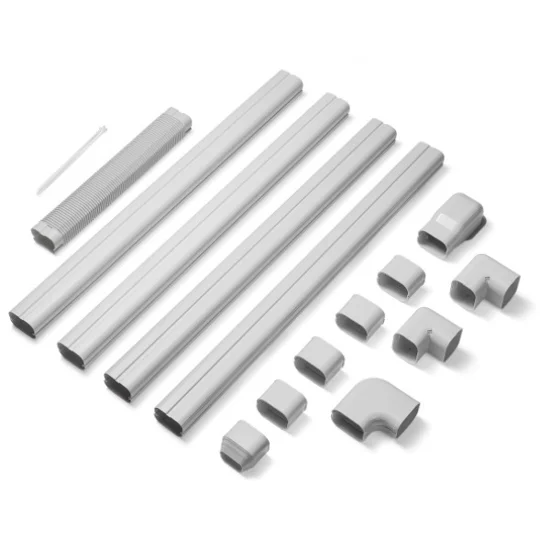 3" PVC Line Cover for Ductless Mini Split Units - Paintable and Extendable for Longer Lengths