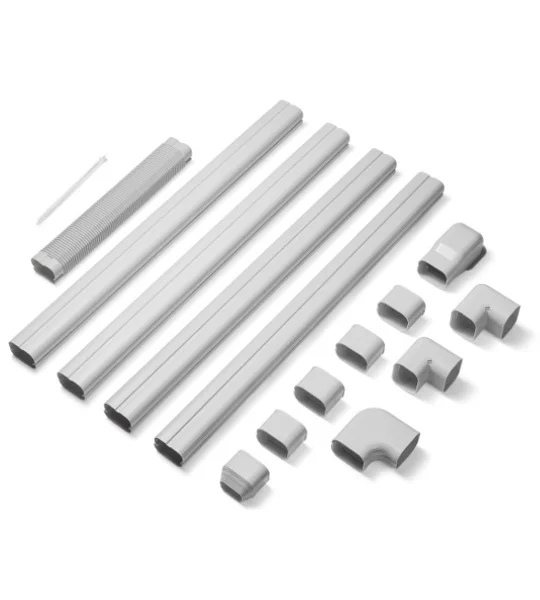 3" PVC Line Cover for Ductless Mini Split Units - Paintable and Extendable for Longer Lengths