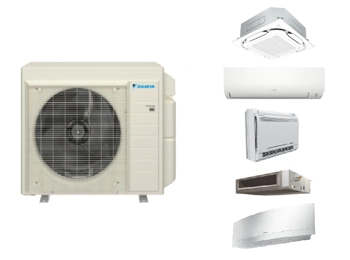 Daikin Custom 2-Room Mini Split H-Heat Pump (-13°F) E-Star: 21 SEER2, 12 EER, 10 HSPF (R32)