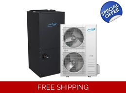 AirCon 60K-Btu 17 SEER2 Central-AHU Mini Split Heat Pump (-13°F) 8.25 EER/8.5 HSPF (R410a)