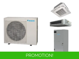 Daikin 42k-Btu SkyAir Mini Split Heat Pump AC Options: Cassette, Ducted, AHU