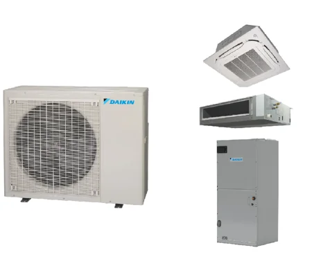 Daikin 30k-Btu SkyAir Mini Split Heat Pump AC Options: Cassette, Ducted, AHU