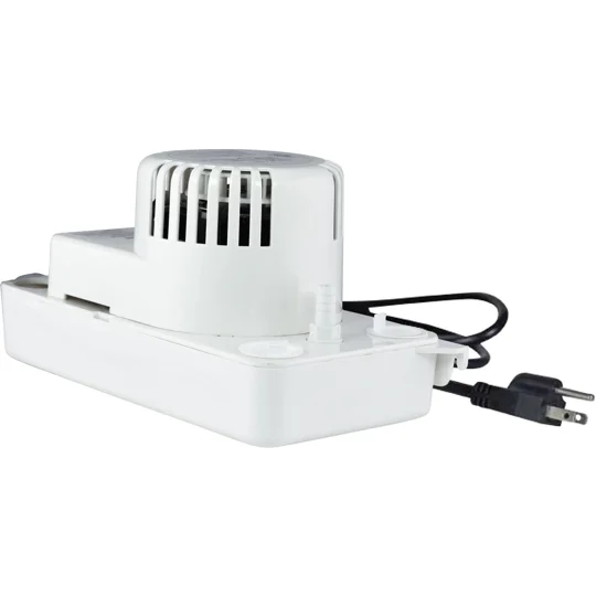 5" Low Profile Condensate Pump for Central Systems, 115v with 1/4 Gal Tank, 1/9 HP, Wall Mount Tabs